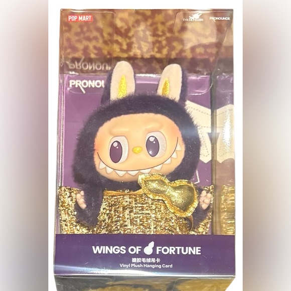 NIB AUTHENTIC LABUBU × PRONOUNCE - WINGS OF FORTUNE VINYL PLUSH - Picture 2 of 9
